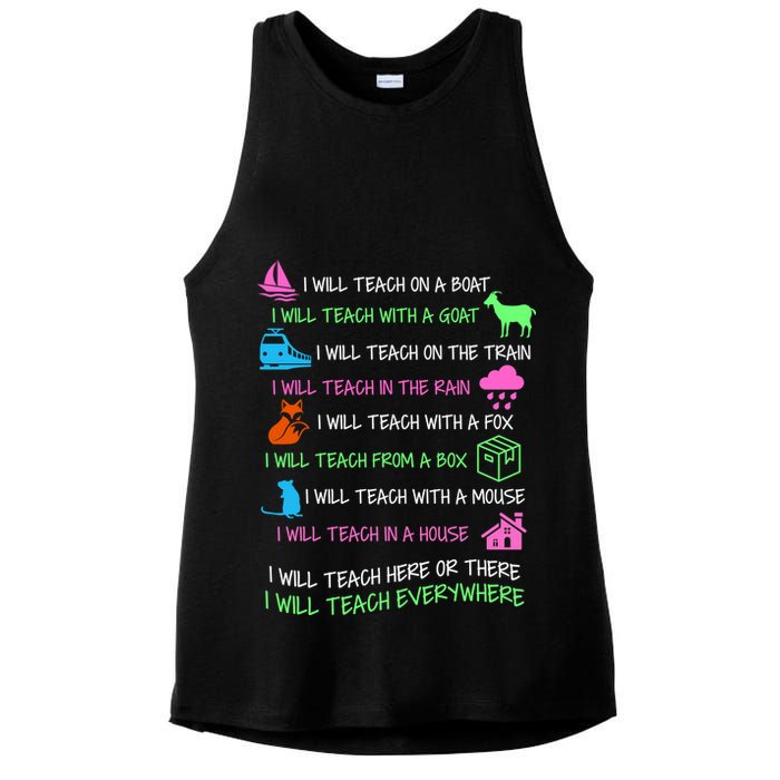 I Will Teach Everywhere Ladies PosiCharge Tri-Blend Wicking Tank