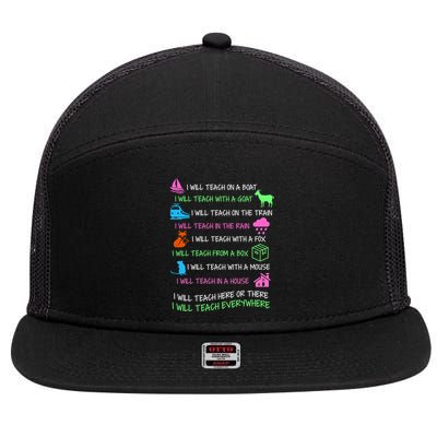 I Will Teach Everywhere 7 Panel Mesh Trucker Snapback Hat
