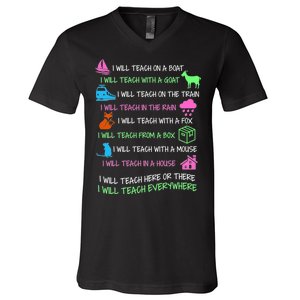 I Will Teach Everywhere V-Neck T-Shirt