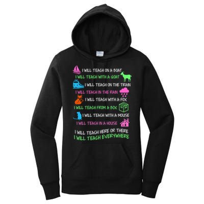 I Will Teach Everywhere Women's Pullover Hoodie