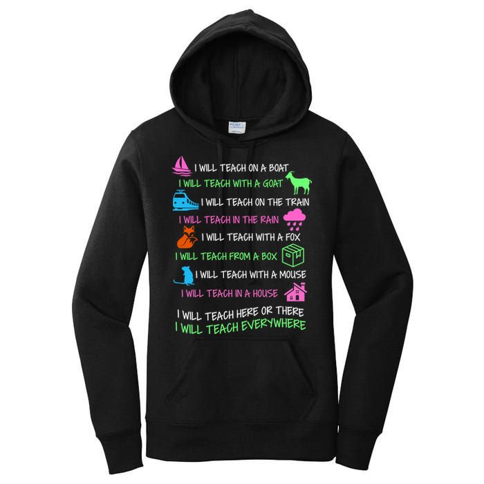 I Will Teach Everywhere Women's Pullover Hoodie