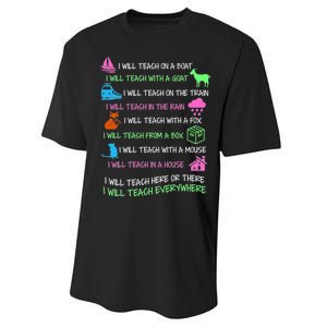 I Will Teach Everywhere Performance Sprint T-Shirt