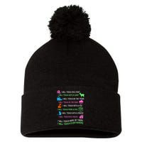 I Will Teach Everywhere Pom Pom 12in Knit Beanie