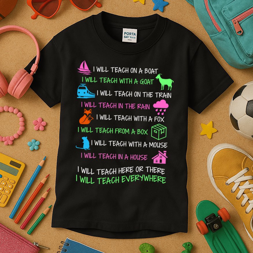 I Will Teach Everywhere Kids T-Shirt
