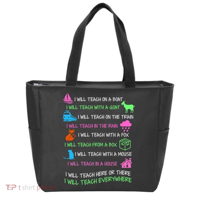 I Will Teach Everywhere Zip Tote Bag