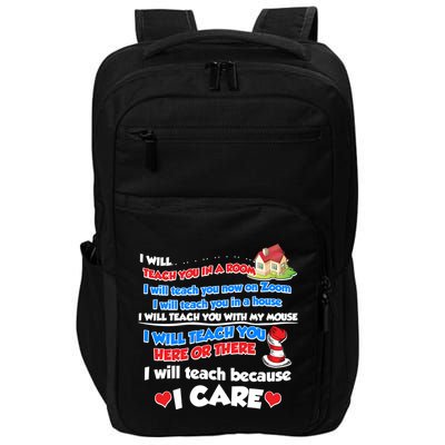 I Will Teach In A Room Now On Zoom Quarantine Impact Tech Backpack