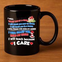 I Will Teach In A Room Now On Zoom Quarantine 11oz C Handle Ceramic Mug