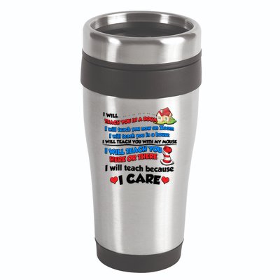 I Will Teach In A Room Now On Zoom Quarantine 16oz Travel Tumbler