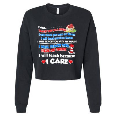 I Will Teach In A Room Now On Zoom Quarantine Cropped Pullover Crew