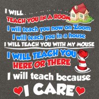 I Will Teach In A Room Now On Zoom Quarantine Cotton Canvas Backpack