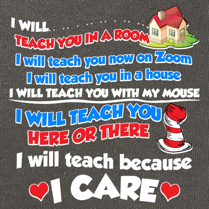 I Will Teach In A Room Now On Zoom Quarantine Cotton Canvas Backpack