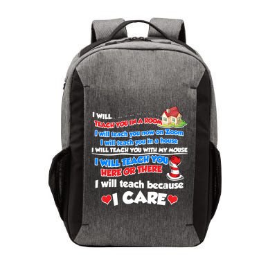 I Will Teach In A Room Now On Zoom Quarantine Vector Backpack
