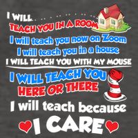 I Will Teach In A Room Now On Zoom Quarantine Vector Backpack