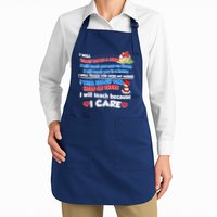 I Will Teach In A Room Now On Zoom Quarantine Full-Length Apron With Pockets
