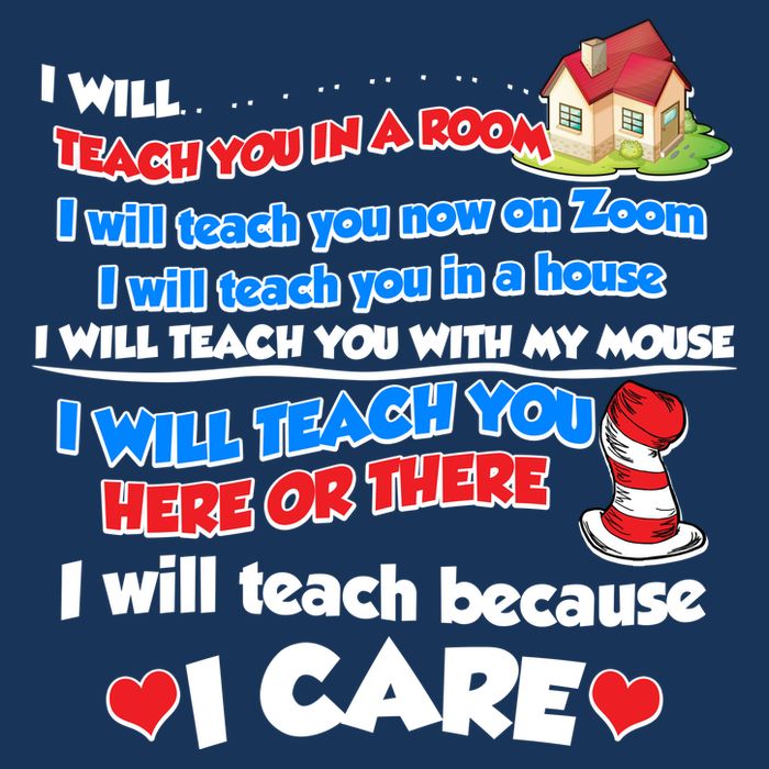 I Will Teach In A Room Now On Zoom Quarantine Full-Length Apron With Pockets