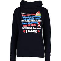 I Will Teach In A Room Now On Zoom Quarantine Womens Funnel Neck Pullover Hood