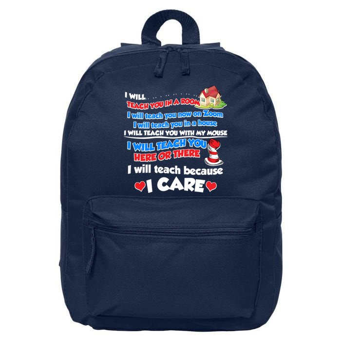 I Will Teach In A Room Now On Zoom Quarantine 16 in Basic Backpack