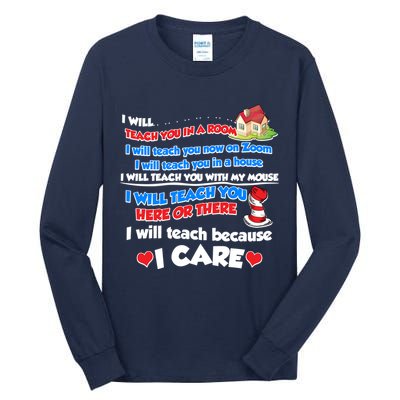 I Will Teach In A Room Now On Zoom Quarantine Tall Long Sleeve T-Shirt