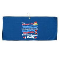 I Will Teach In A Room Now On Zoom Quarantine Large Microfiber Waffle Golf Towel