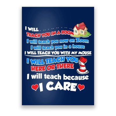 I Will Teach In A Room Now On Zoom Quarantine Poster