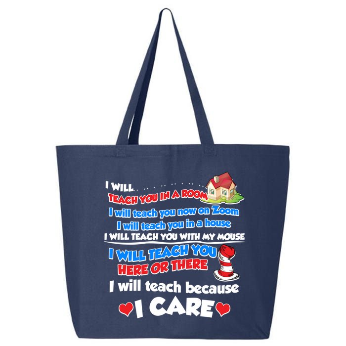 I Will Teach In A Room Now On Zoom Quarantine 25L Jumbo Tote