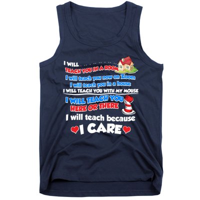 I Will Teach In A Room Now On Zoom Quarantine Tank Top