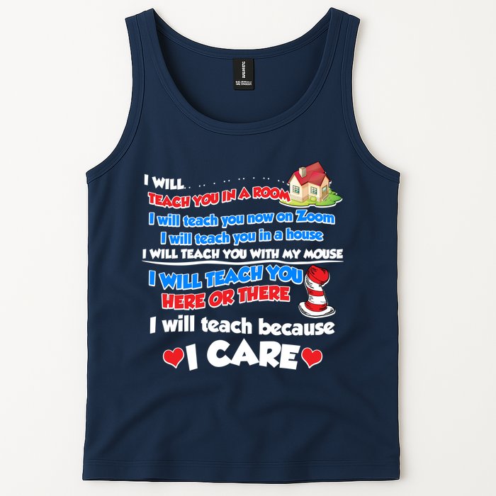 I Will Teach In A Room Now On Zoom Quarantine Tank Top