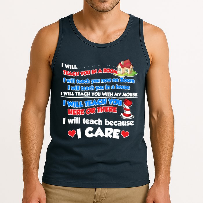 I Will Teach In A Room Now On Zoom Quarantine Tank Top
