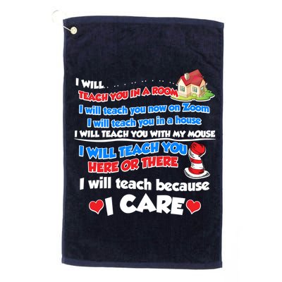 I Will Teach In A Room Now On Zoom Quarantine Golf Towel