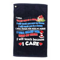I Will Teach In A Room Now On Zoom Quarantine Golf Towel