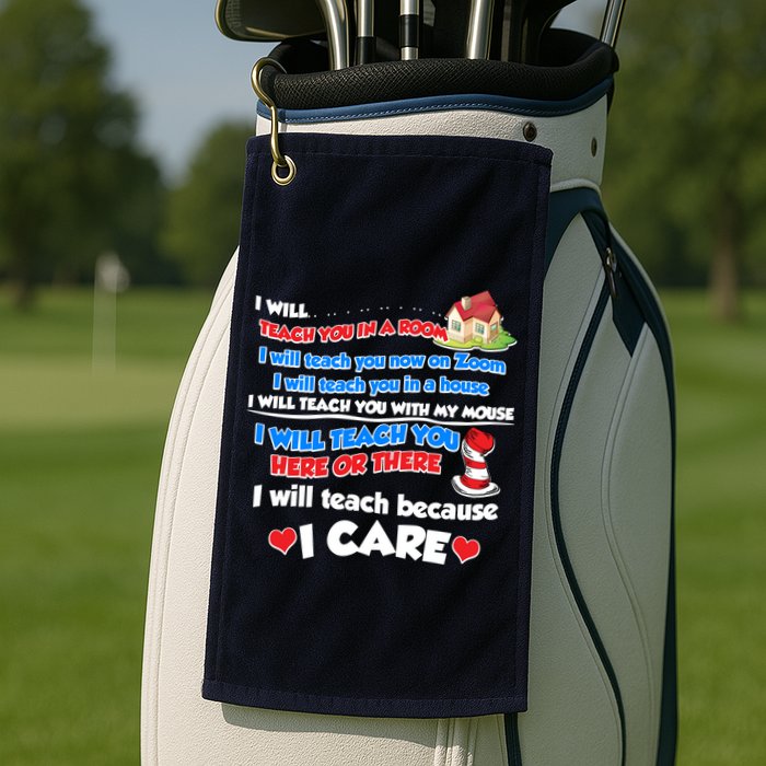 I Will Teach In A Room Now On Zoom Quarantine Golf Towel