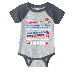 I Will Teach In A Room Now On Zoom Quarantine Infant Baby Jersey Bodysuit