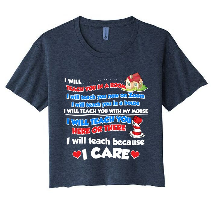 I Will Teach In A Room Now On Zoom Quarantine Crop Top