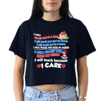 I Will Teach In A Room Now On Zoom Quarantine Crop Top