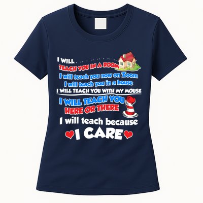 I Will Teach In A Room Now On Zoom Quarantine Womens T-Shirt