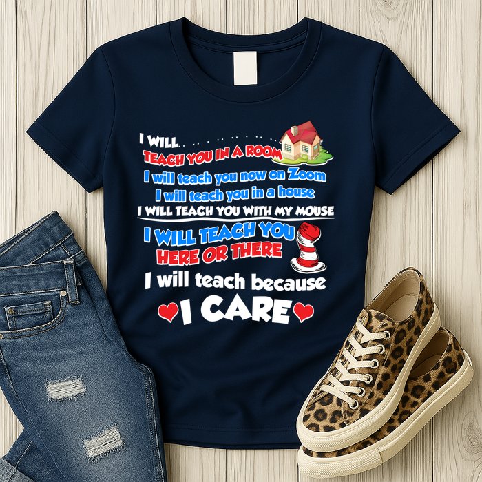 I Will Teach In A Room Now On Zoom Quarantine Womens T-Shirt