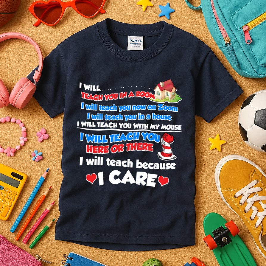 I Will Teach In A Room Now On Zoom Quarantine Kids T-Shirt