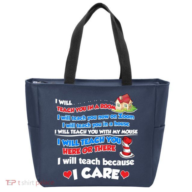 I Will Teach In A Room Now On Zoom Quarantine Zip Tote Bag
