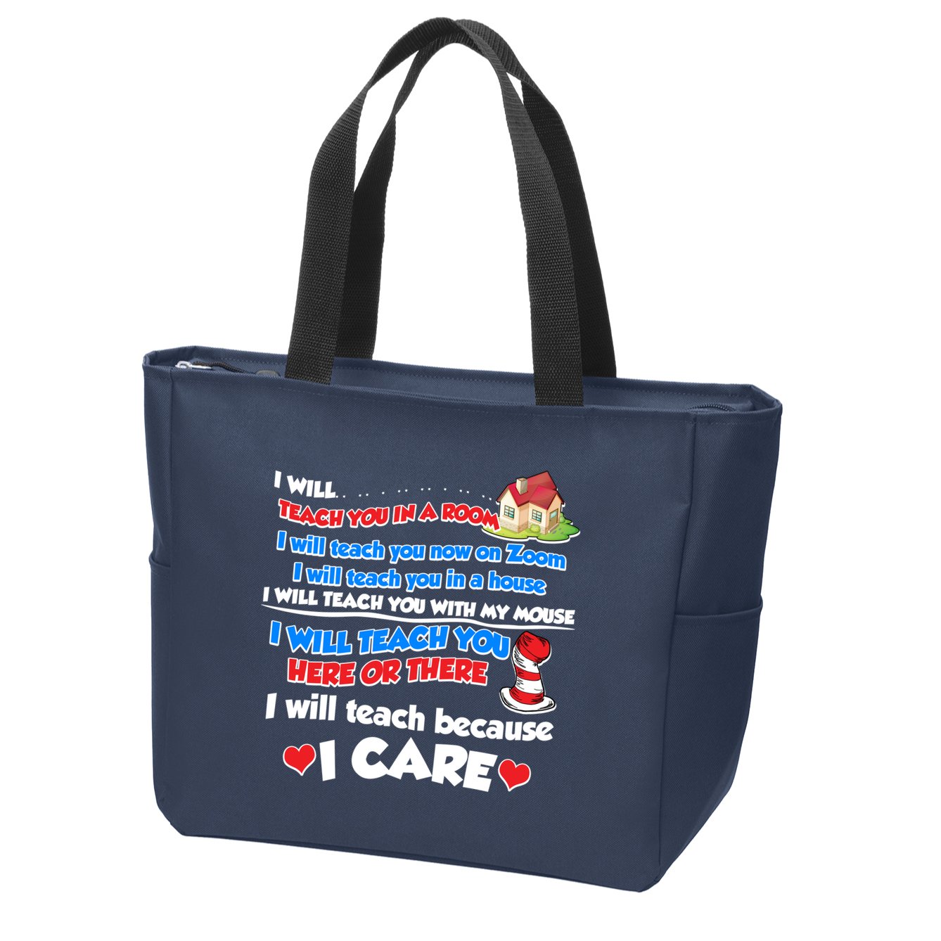 I Will Teach In A Room Now On Zoom Quarantine Zip Tote Bag