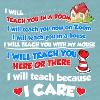 I Will Teach In A Room Now On Zoom Quarantine Sueded Cloud Jersey T-Shirt