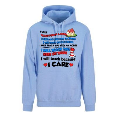 I Will Teach In A Room Now On Zoom Quarantine Unisex Surf Hoodie