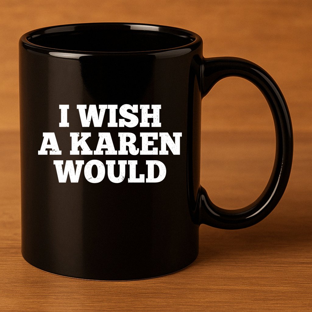 I Wish A Karen Would 11oz C Handle Ceramic Mug