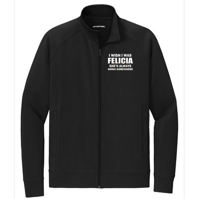 I Wish I Was Felicia Stretch Full-Zip Cadet Jacket