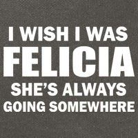 I Wish I Was Felicia Cotton Canvas Backpack