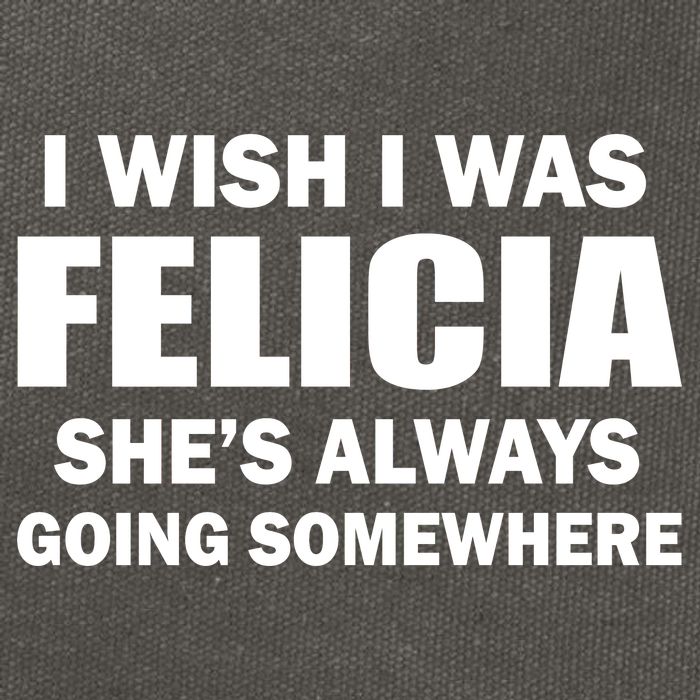 I Wish I Was Felicia Cotton Canvas Backpack