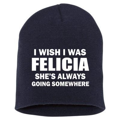 I Wish I Was Felicia Short Acrylic Beanie