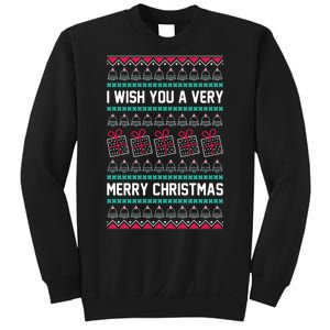 I Wish You A Very Merry Christmas Cute Ugly Sweater Sweatshirt