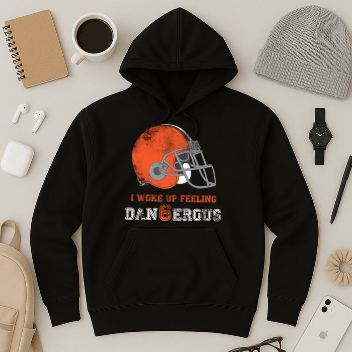 I Woke Up Feeling Dangerous Distressed Hoodie