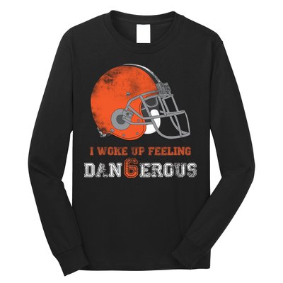 I Woke Up Feeling Dangerous Distressed Long Sleeve Shirt
