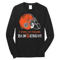 I Woke Up Feeling Dangerous Distressed Long Sleeve Shirt